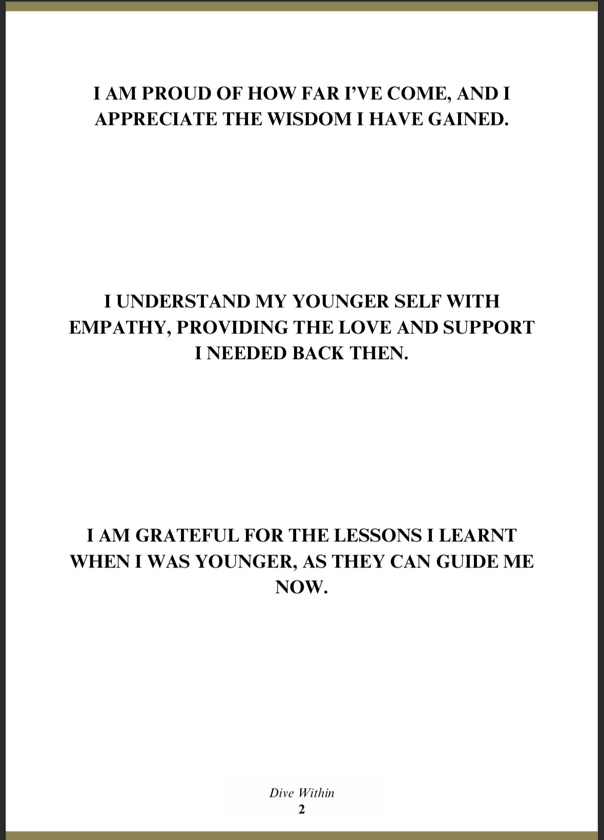 Digital Version of Dive Within Journal