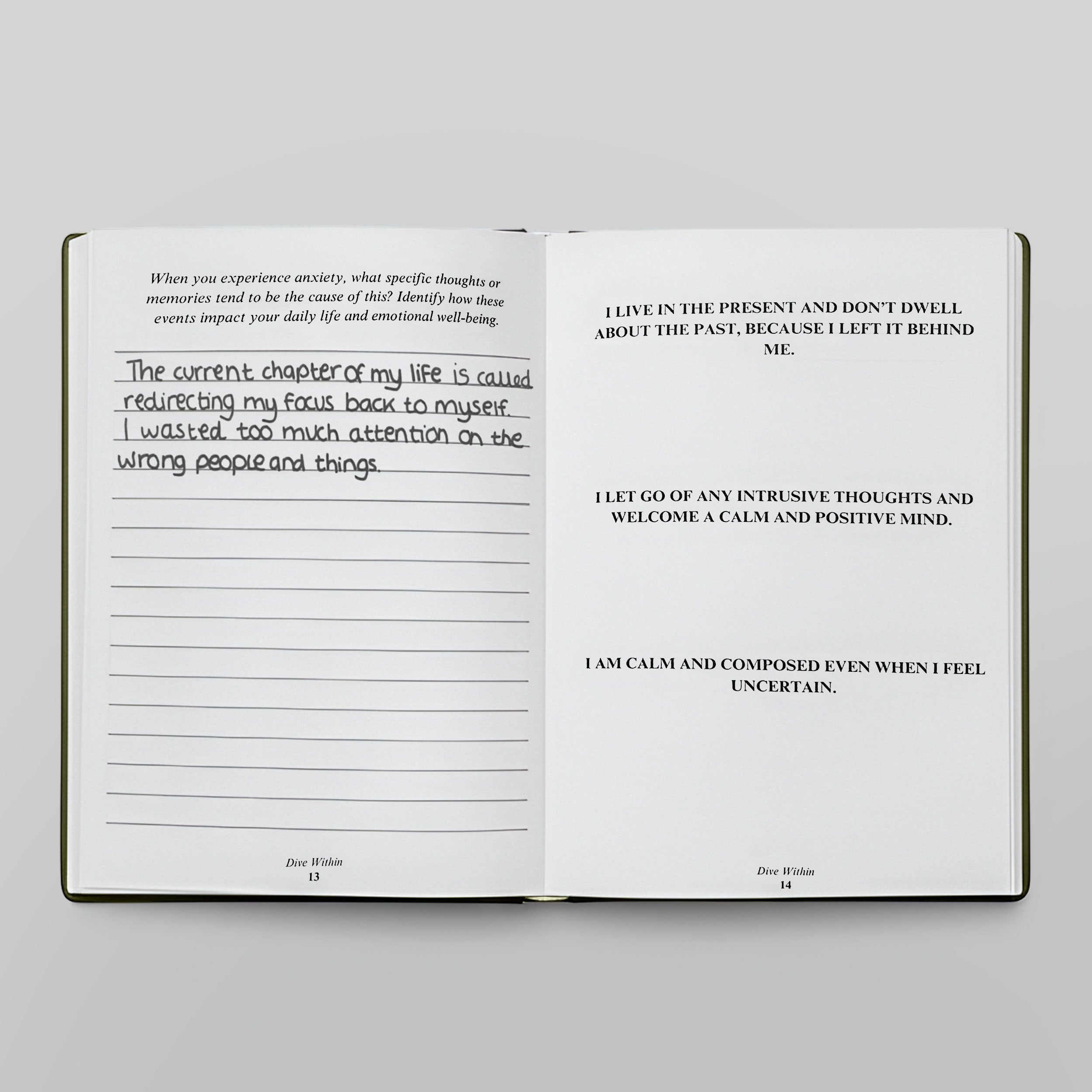 Dive Within Journal interior pages