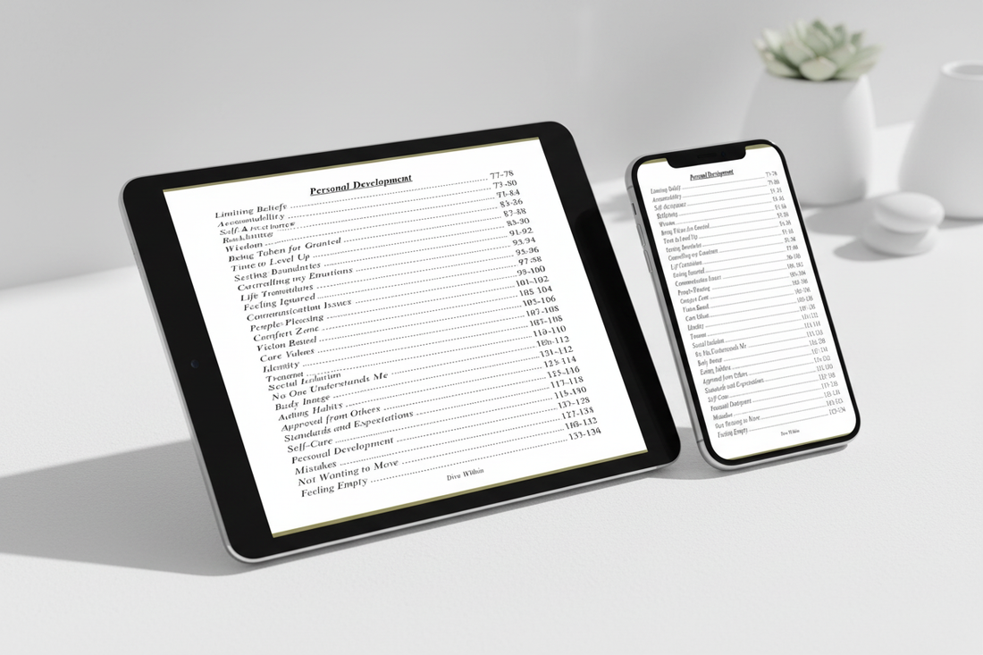 Personal Development on tablet and phone