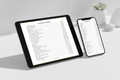 Personal Development on tablet and phone